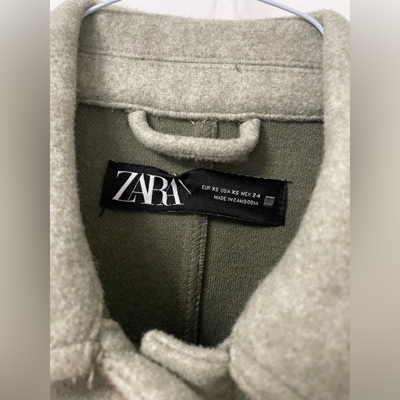 Zara Green Jacket Size XS - Picture 2 of 4